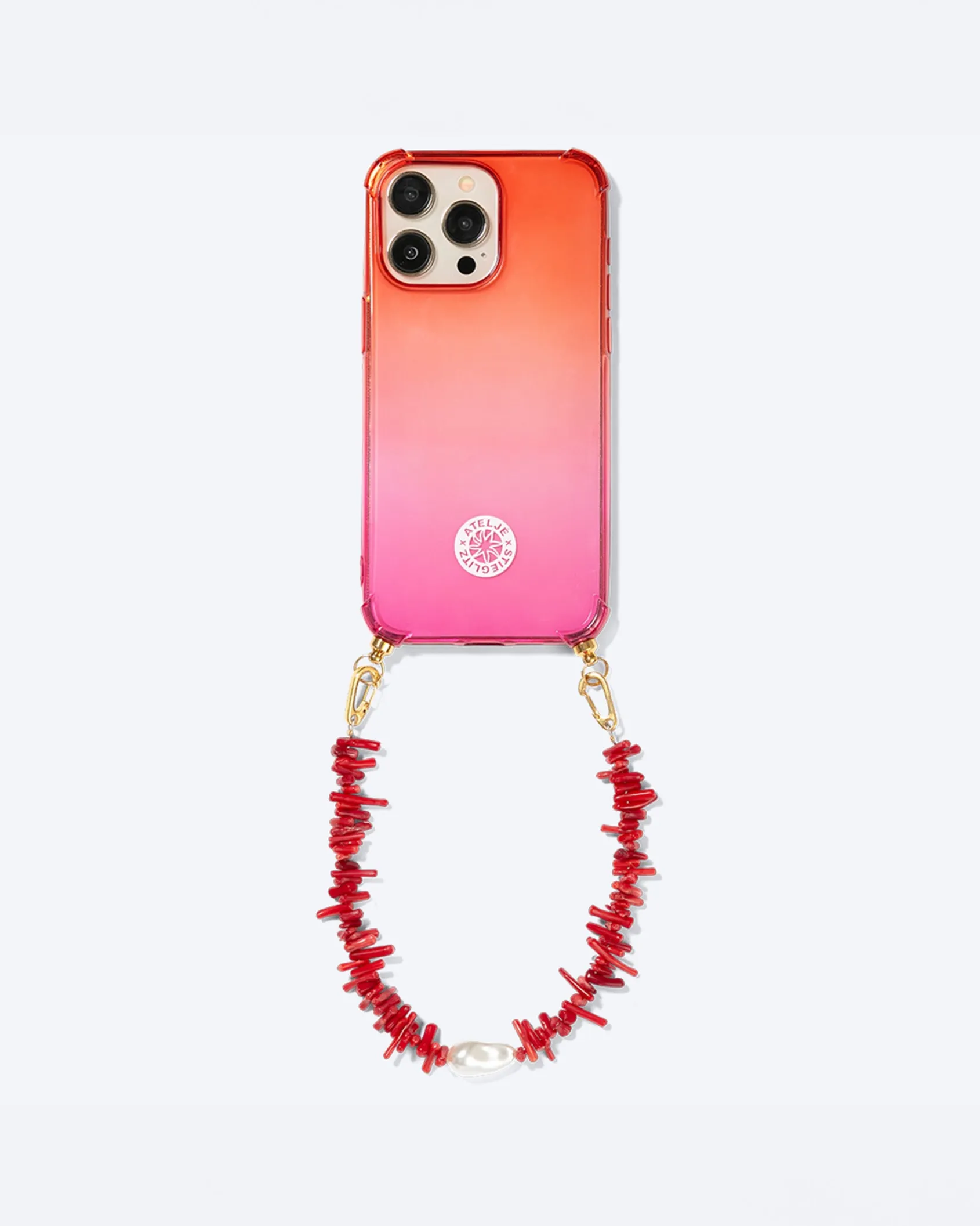 coral_reef__short_phone_c_1.webp Cheap STIEGLITZ Coral Reef - Short Phone Cord | Red