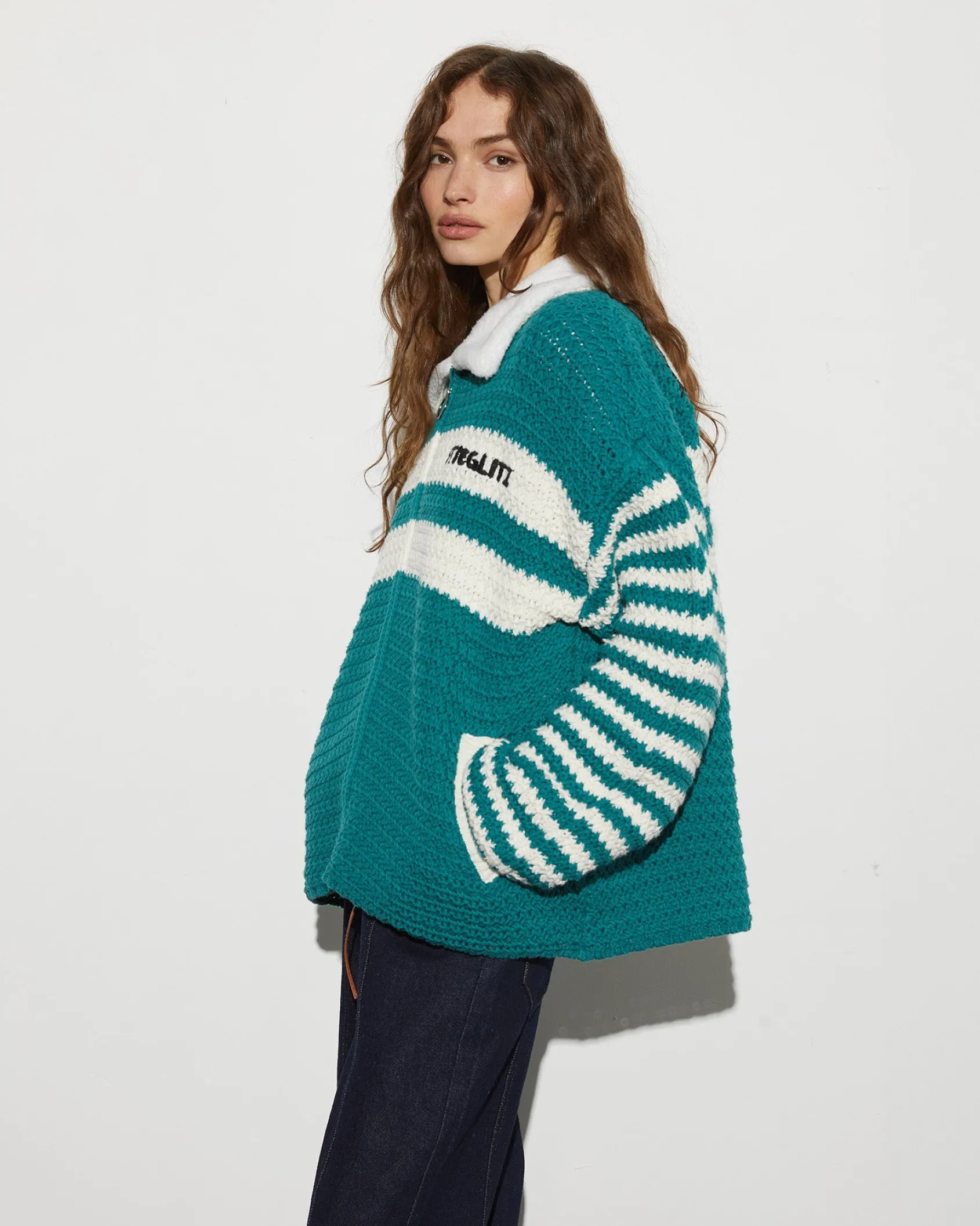 kayden_crochet_jacket__gr_0.webp Flash Sale STIEGLITZ Kayden Crochet Jacket | Green