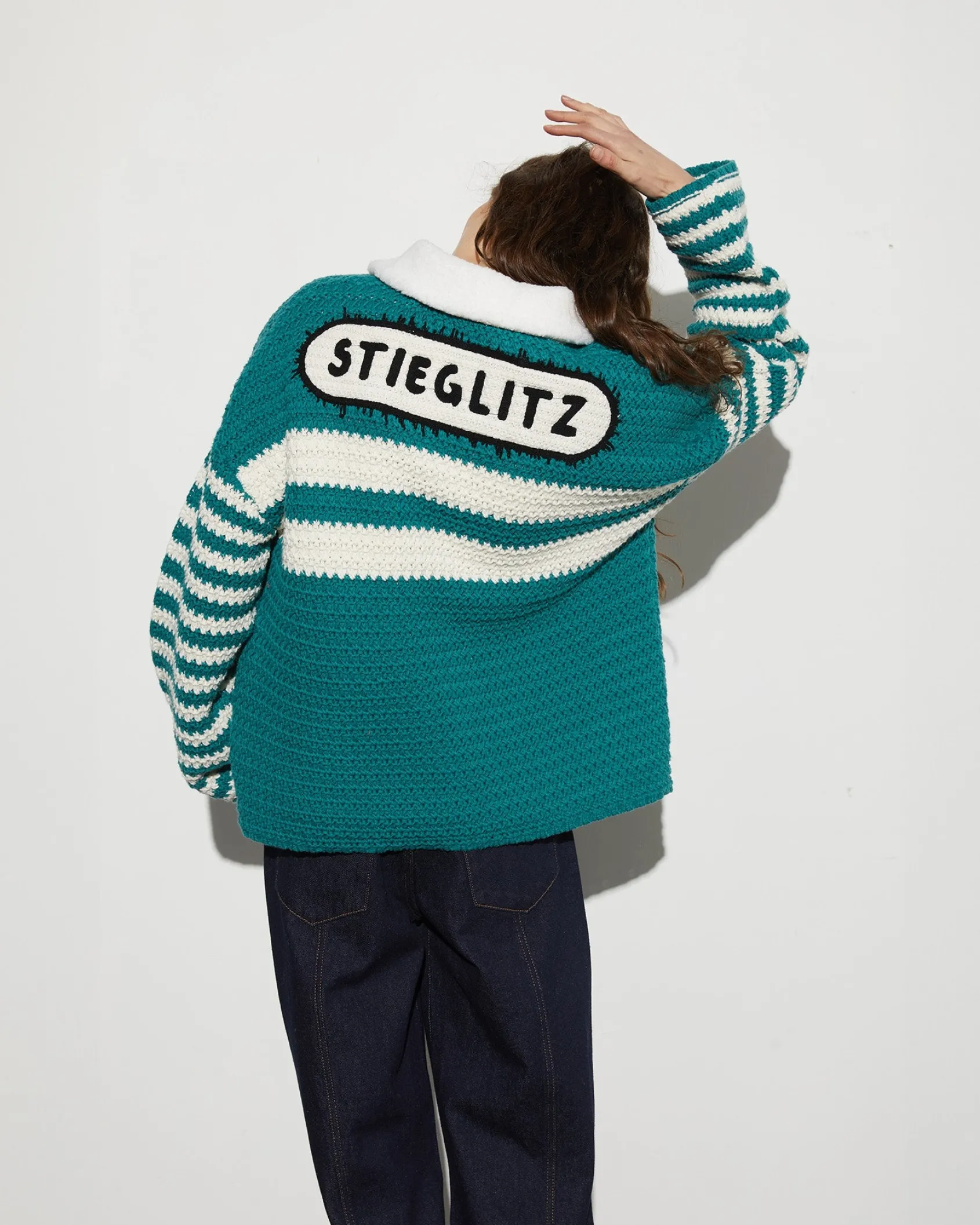 kayden_crochet_jacket__gr_1.webp Flash Sale STIEGLITZ Kayden Crochet Jacket | Green