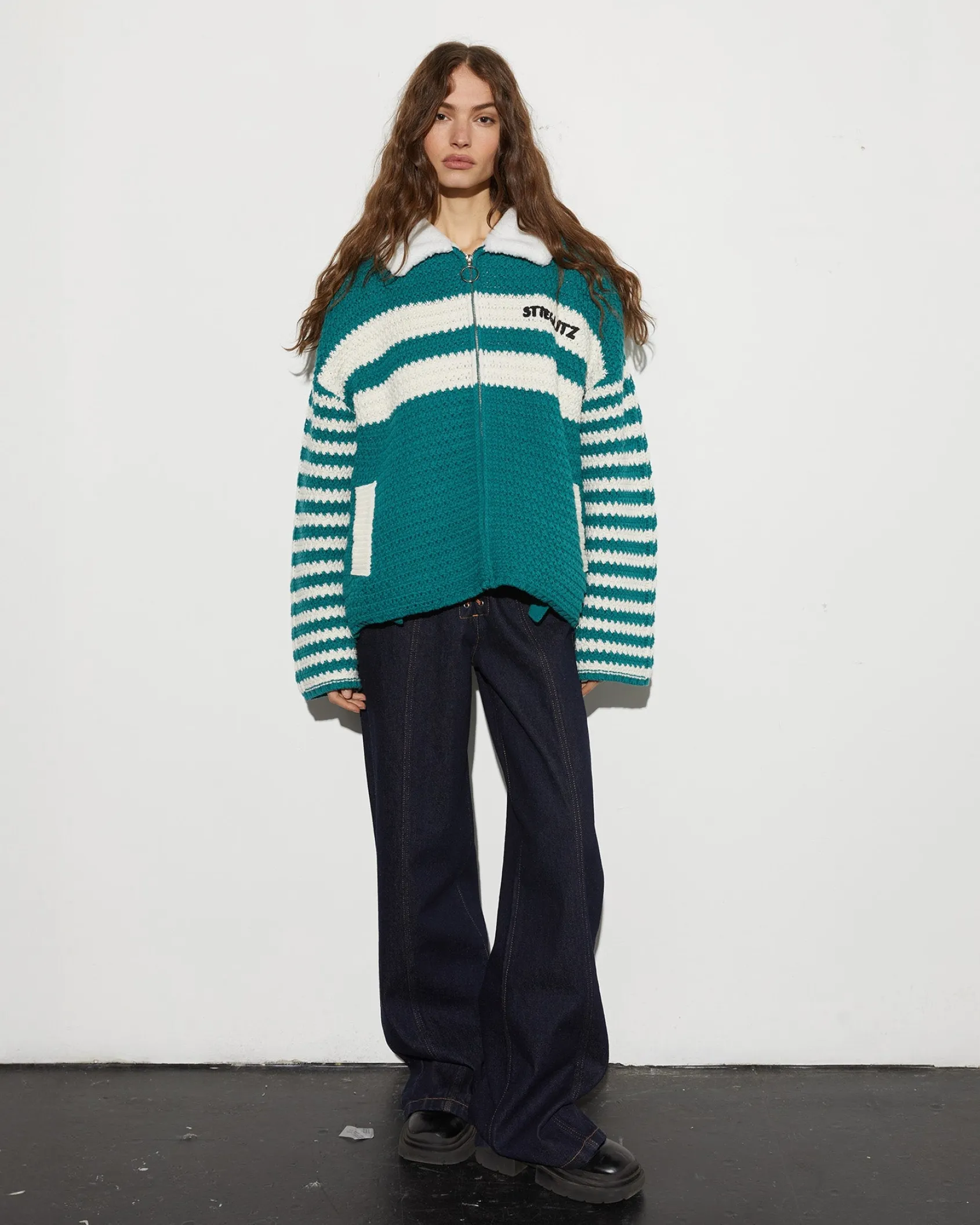 kayden_crochet_jacket__gr_2.webp Flash Sale STIEGLITZ Kayden Crochet Jacket | Green