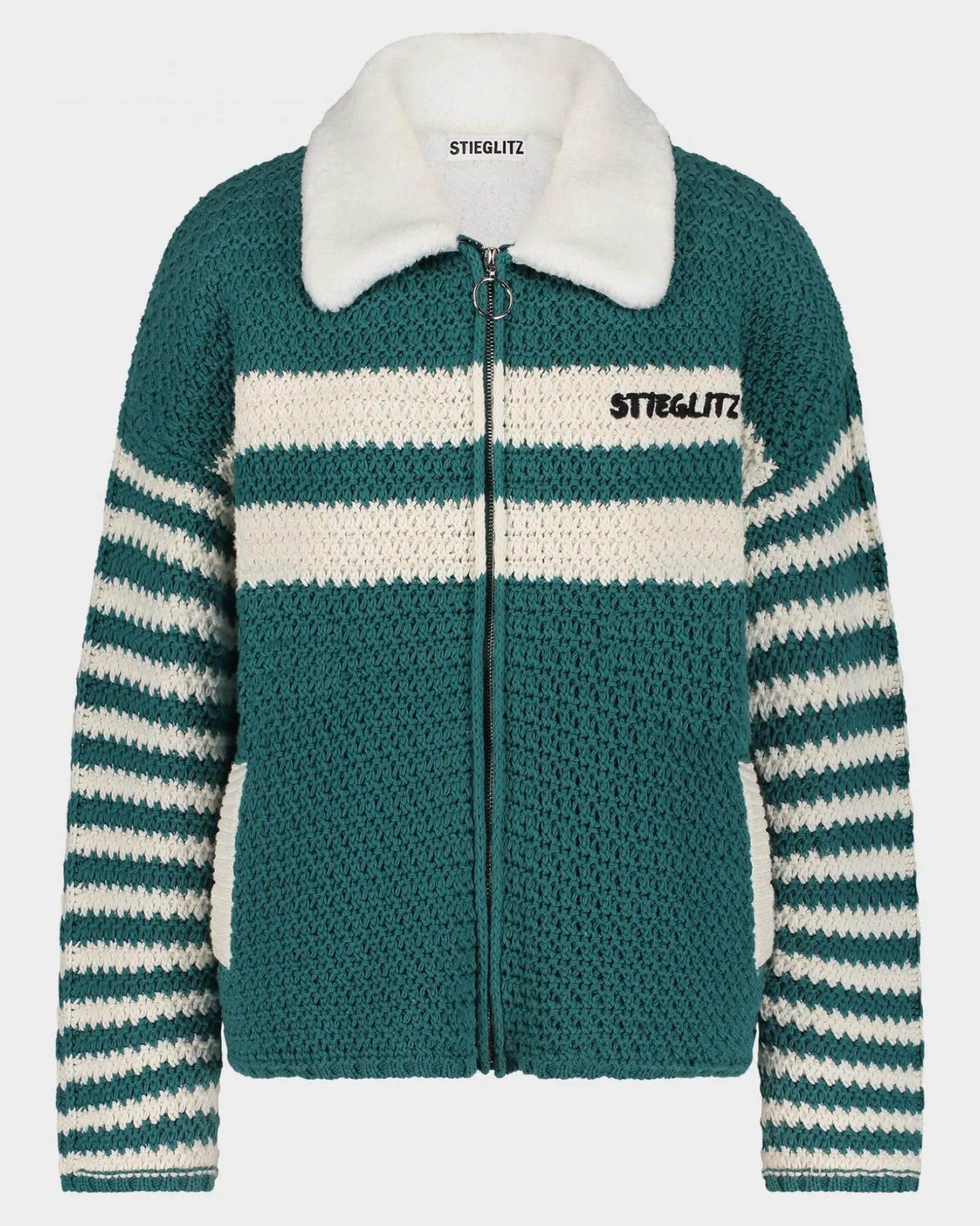 kayden_crochet_jacket__gr_3.webp Flash Sale STIEGLITZ Kayden Crochet Jacket | Green