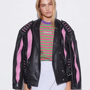 Cheap STIEGLITZ Leather Lola Biker Jacket | Black