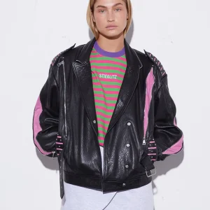 Cheap STIEGLITZ Leather Lola Biker Jacket | Black