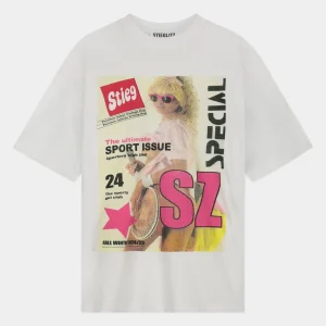 Cheap STIEGLITZ Lila Oversized T-shirt | White