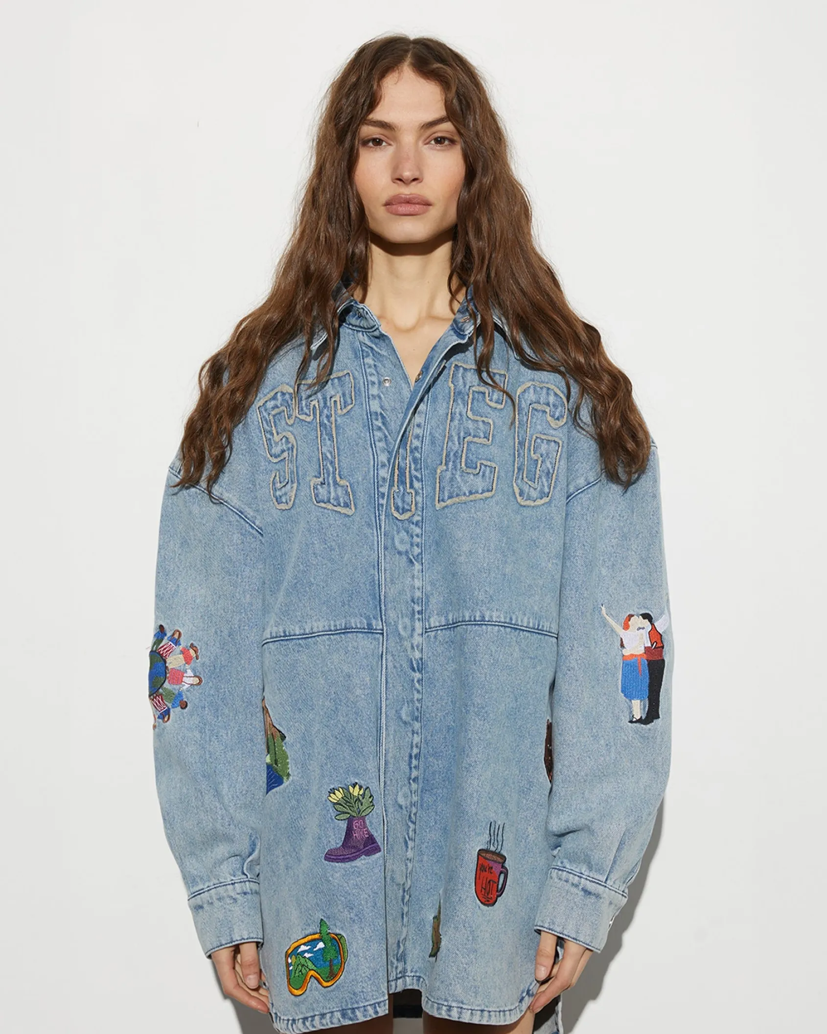 luka_denim_blouse__denim__0.webp Discount STIEGLITZ Luka Denim Blouse | Denim Blue