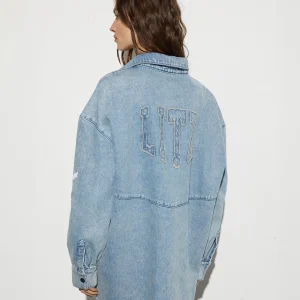 Discount STIEGLITZ Luka Denim Blouse | Denim Blue
