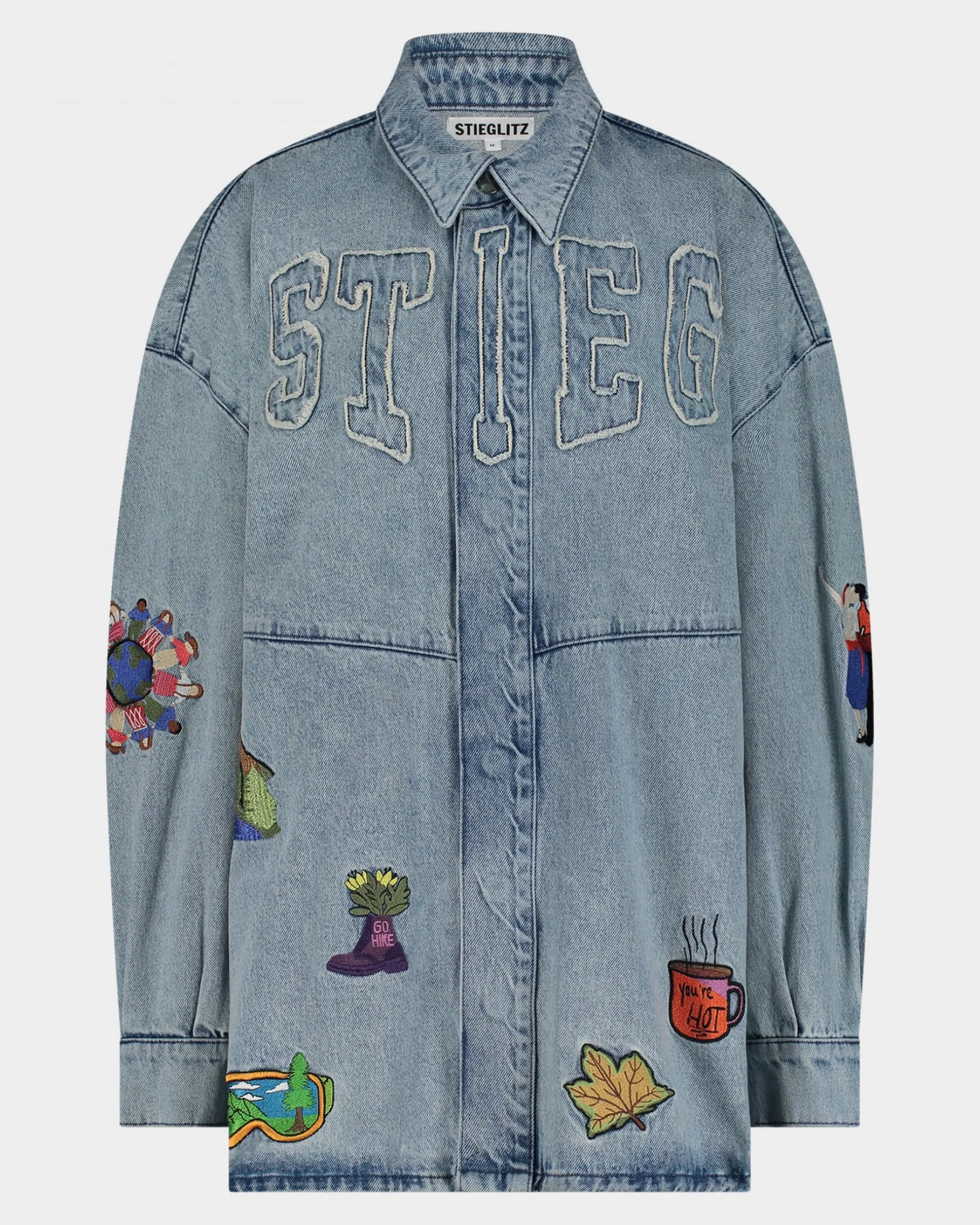 luka_denim_blouse__denim__2.webp Discount STIEGLITZ Luka Denim Blouse | Denim Blue