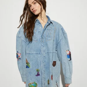 Discount STIEGLITZ Luka Denim Blouse | Denim Blue