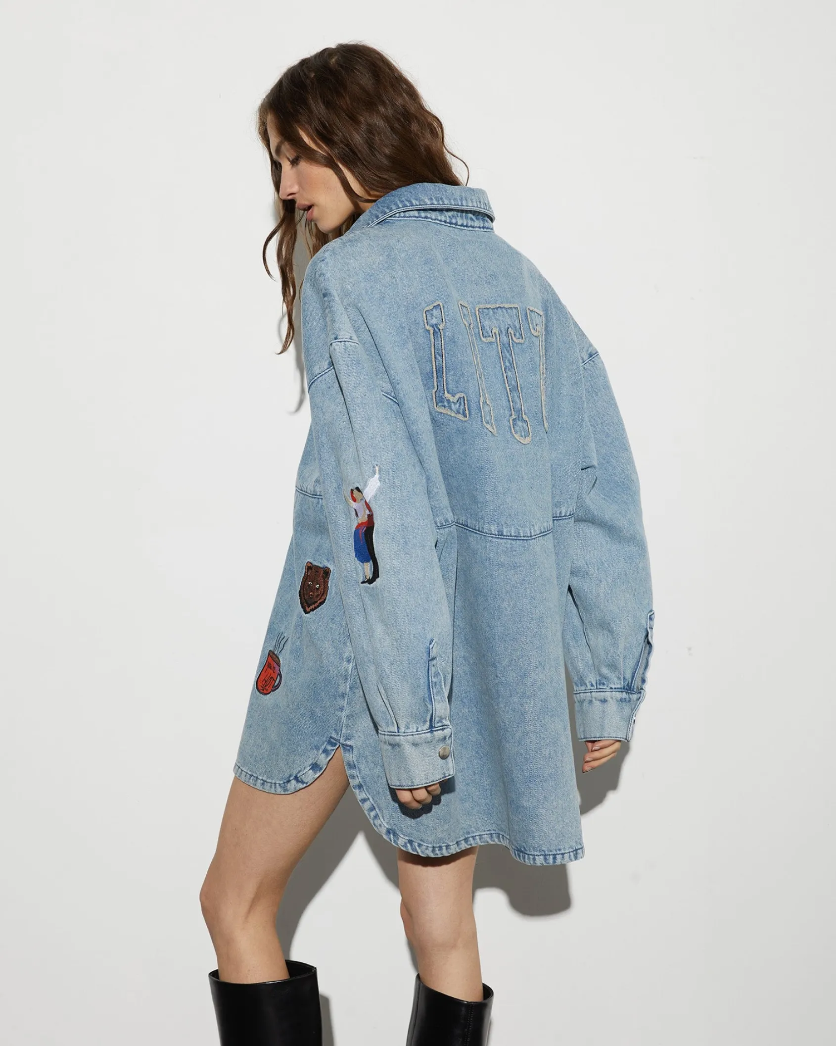 luka_denim_blouse__denim__4.webp Discount STIEGLITZ Luka Denim Blouse | Denim Blue