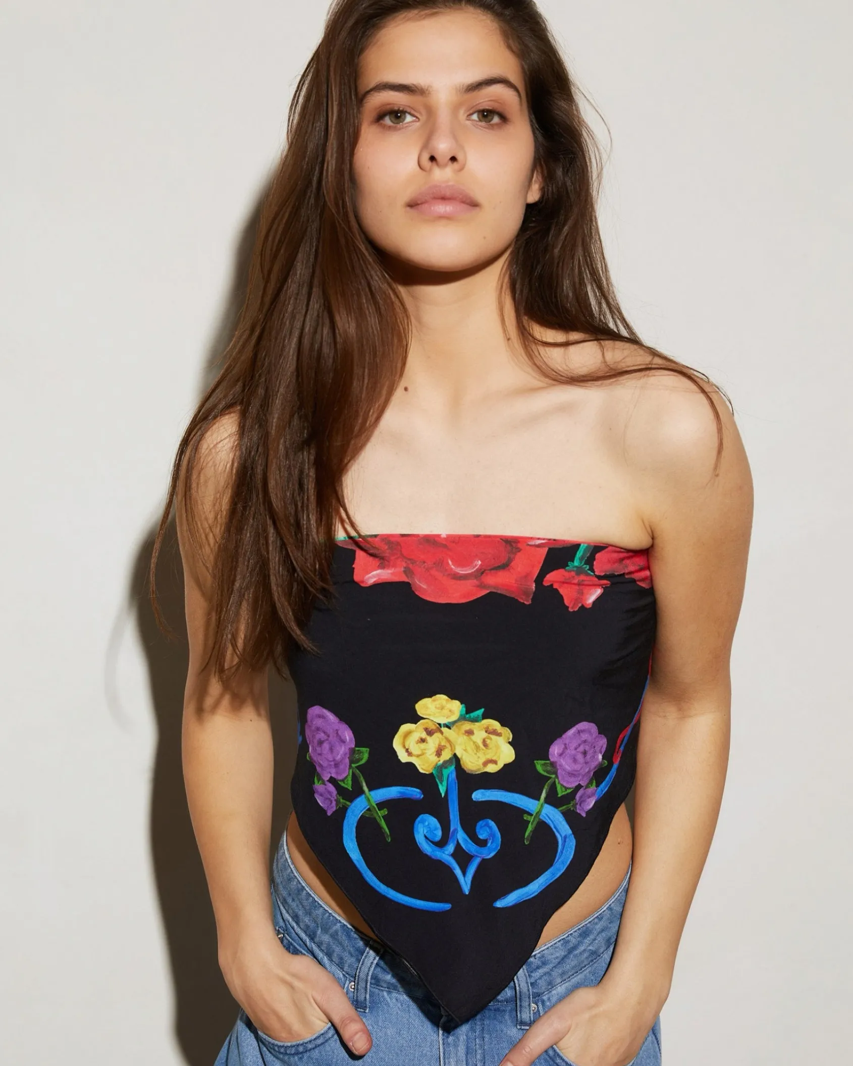 perla_scarf_top__black_2.webp Shop STIEGLITZ Perla Scarf Top | Black