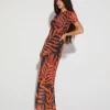 Shop STIEGLITZ Tais Mesh Jurk | Orange