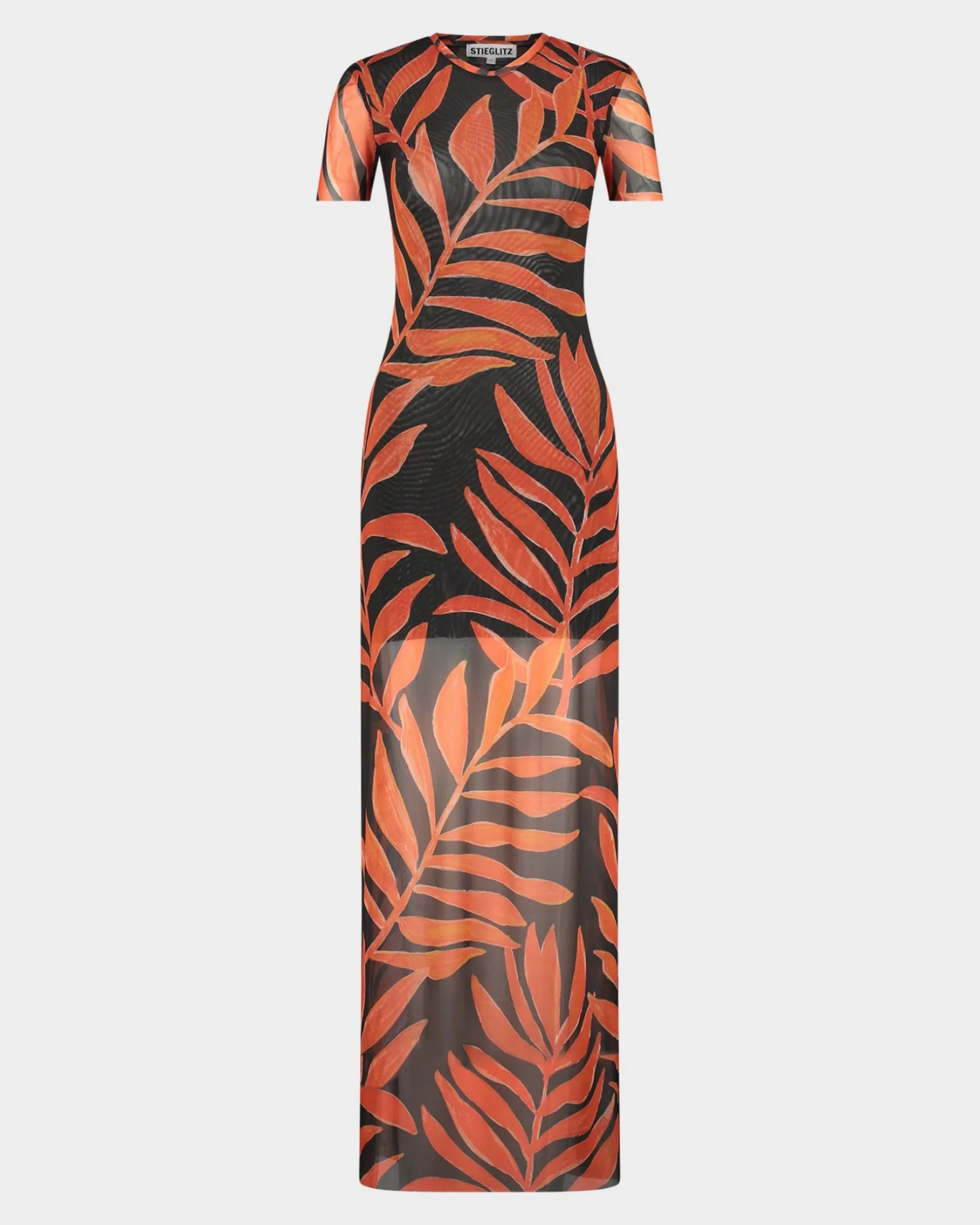 tais_mesh_jurk__orange_1.webp Shop STIEGLITZ Tais Mesh Jurk | Orange