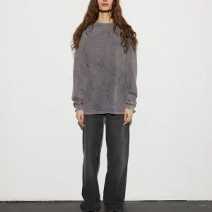 Clearance STIEGLITZ Worn Out Skate Longsleeve | Washed Grey