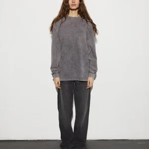 Clearance STIEGLITZ Worn Out Skate Longsleeve | Washed Grey