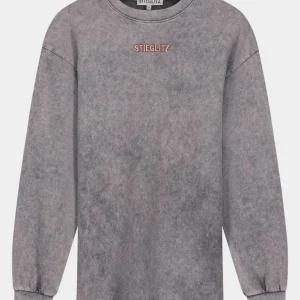 Clearance STIEGLITZ Worn Out Skate Longsleeve | Washed Grey
